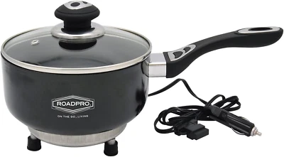 RPSP225NS 12-Volt Portable Saucepan with Non-Stick Surface,Black