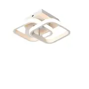 NNEOBA LED Corridor Ceiling Chandelier - White Lampshade, Cold White Lighting