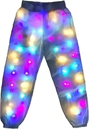 chivalrous Unisex Womens Girls Mens LED Lights Sparkle Pants Fancy Dress for Party Halloween Performence Costume
