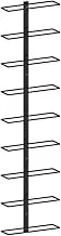 Wall-Mounted Wine Rack for 9 Bottles Black Iron,Wall Mounted Wine Storage Rack with Modern Styling for 9 Bottles Home Bar Furniture