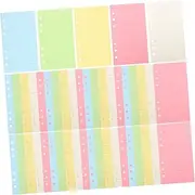 TOGEVAL Colored Loose Leaf Paper for Planner Binder Refill Color Inserts for Notebook Flexible and Easy to Organize for Students and Daily Use Smooth Writing Experience