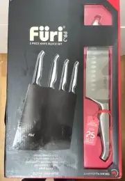 FURI Pro Angular Shape 5 Piece Knife Block Set Japanese Stainless Steel NEW