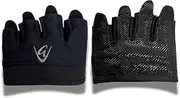 Godfrey Minimal Workout Gloves, Short Finger Design with Silicone Grip, Palm Protection for Rowing, Weightlifting and Cross Training, Fitness Training