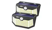 Security Solar Lights Motion Sensor Waterproof Garden Patio Yard White 2 Pack