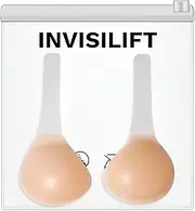 [INVISILIFT] Invisible Bra (Official) Adhesive Seamless Push-Up Silicone Bra - Easy Application, Invisible Support