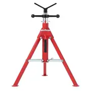 V-Head Pipe Jack Stand, 28"-52" Adjustable Height Heavy Duty Steel Jack Stand...