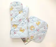 Two Lumps of Sugar - Oven Mitt and Potholder Set - Happy Crabs - New