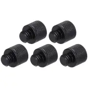5Pcs Mic Stand Adapter 1/4 Female to M10 Male Thread Screw Adapter Aluminum
