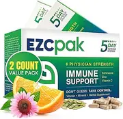 5-Day Tapered Immune Support with Echinacea, Vitamin C and Zinc for Immune Support (Pack of 2)