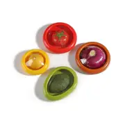 4PCS Pod for Lemon Tomato Saver and Storage Keep Reusable Containers Food Storage Box As Shown