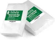 O2frepak 100 Count Vacuum Sealer Bags 50 of Each Size 50 Quart 20x30cm and 50 Gallon28x40cm, BPA Free Sous Vide Seal a Meal Commercial Grade Vacuum Seal PreCut Combo Pack Bag
