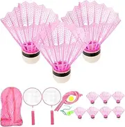 Happyyami Badminton Rackets Kit for Teens Complete Set Racket for Family Fun Random