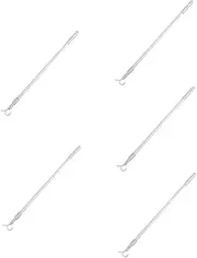Amosfun 5pcs Venetian Blind Rod Blind Opener Accessory Vertical Blind Opener Blinds Replacement Wand Metal Rod Blind Wand Blinds Telescopic Stick Window Hand Lever Aluminum Alloy Office