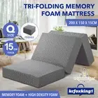 Foldable Mattress Camping Sleeping Mat Bed Pad Memory Foam Sofa Lounge Cushion