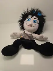 UNSTUFFED! Build A Bear The Smurfs Vexy Black Blue Gray Plush Doll Figure BAB
