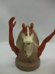 1999 Vintage Star Wars Episode 1 Jar Jar Binks Pizza Hut Cup Topper Sealed
