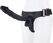 XIONGHAO 32cm Strap On Dildo Silicone Strap-On Penis for Women Extra Long Anal Dildo with Strong Suction Cup Removable Strap-On Dildos for Men Couples BDSM Masturbator Toy Sex Set for Women(A Black)