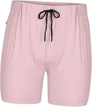 [Perfeclan] Mens Workout Shorts with Zipper Pockets Quick Dry Sportswear Athletic Running Shorts for Football Bodybuilding Beach Exercise