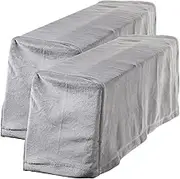 CORHAD 2Pcs Elastic Armrest Cover Grey Sofa Armrest Protector for Home Office and Shop for Cleanliness