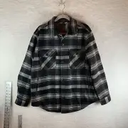 Alpine Design Shacket Women's Large Plaid Wool Long Sleeve Shirt Jacket S8138