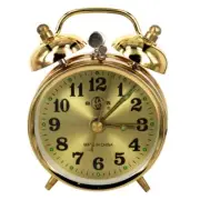 Replacement Mechanical Gold Alarm Clock Wind Up Vintage Metal Clock Decors 7cm