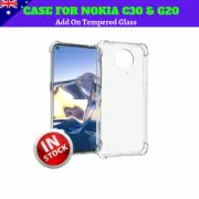 For Nokia C30/ Nokia G20 Heavy Duty Clear GEL Shockproof Protective Case Cover