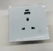 Alexa Google Voice Smart Home Tuya WIFI Control Wall Socket with USB Port Univer