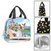 c374 Sofia Princess Children Lunch Bags Kids School Insulated Lunch Bag Portable Cooler Tote Food tbd374