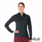 RAB WOMEN'S SONIC LS ZIP 女款 長袖透氣拉鍊排汗衣 QBL-04-BEL 鯨魚灰