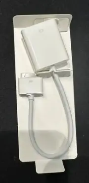 New Genuine Apple 30-pin to VGA Adapter MC552ZM/B - iPhone 4 / iPad / iPod