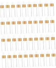 EPIGEIST 50Pcs Transparent Mini Essential Oil Bottles Empty Liquid Packaging Bottles for Cosmetics Travel Accessories for Outdoor Trips and Essential Oils