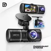 SUVCON Dash Cam Front and Rear Inside, 3 Channel Dash Camera