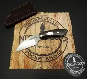 Northwoods Fall Creek Fixed Blade Knife Maroon Micarta Great Eastern Cutlery