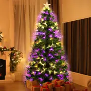 Santaco Christmas Trees Fibre Optic Lights Star Stand 8 Mode 1.5M 1.8M 2.1M