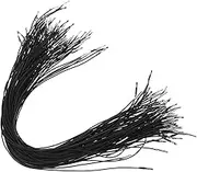 CORHAD 100 Pcs Elastic Cord Mask Elastic Loop Elastic Barbed Rope Accessory Fixing Ropes Elastic Barbed Cord Elastic Stretch Barb Cord Handmade Elastic Line Polypropylene Black