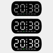 LED Display Alarm Clock with Temperature and Date Tabletop Digital Clock
