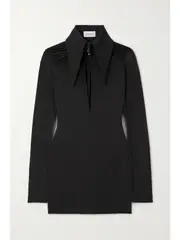 [16ARLINGTON] 16ARLINGTON - Adara Cutout Stretch-jersey Mini Dress - Black - UK 14 UK 14 Black
