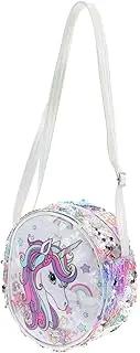 [HONITANO] Lightweight Sequined Unicorn Bag for Colorful Glitter Coin Purse Fun Decorative Pouch for Change and Essentials