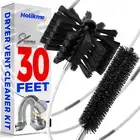 Holikme 30 Feet Dryer Vent Cleaner Kit,Flexible Lint Brush with Drill Attachment