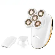 3 In 1 Lady Electric Shaver Painless Electric Hair Removal for Women Body USB Rechargeable with 5 Cutting Razor Blades