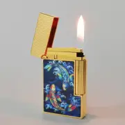 DP Koi Fish Lighter Ping Sound Limited Edition Gas Refill Smoking Cigarette Tool