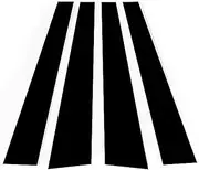 LUMIXE Black Pillar Posts Window Door Trims Sticker Cover Kits Auto Styling, for Mitsubishi, L200 Triton 2005-2014 Xpander 2017-2023 Auto Window Pillar Molding