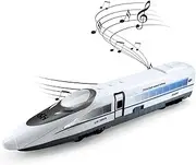 OTONOPI Electric Bullet Train with Lights and Sounds Subway Locomotive Engine High Speed Toy Train Model Inertial Driving Play Vehicle for Kids Age 3+