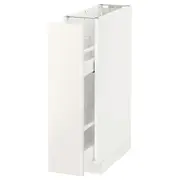 METOD base cabinet/pull-out int fittings, white/Veddinge white, 20x60x80 cm
