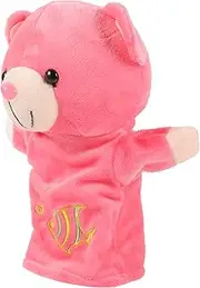 KICHOUSE Adorable Plush Bear Hand Puppet for Interactive Cartoon Animal for Storytelling Imaginative Play Soft Stuffed Puppet for Hands for Parent