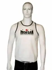 New MORGAN Boxing Muay Thai MMA Trainning Singlet - White