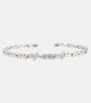 [Suzanne Kalan] Suzanne Kalan 18kt white gold cuff bracelet with white diamonds One Size gold