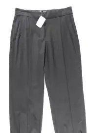 $1345 Narciso Rodriguez NEW Italian Wool Heather Black Womens 4 Dress Pants Sm
