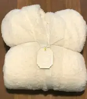 Pottery Barn PB Teen Cozy Sherpa Robe, Ivory, Medium/Large