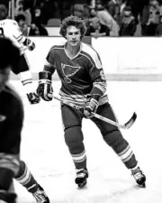 Perry Turnbull Of The St Louis Blues 1970s Old Ice Hockey PHOTO